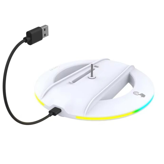 ⁦Support vertical IPEGA pour disque de console PS5 Slim et numérique avec 14 modes d'éclairage, support de base RGB⁩ - الصورة ⁦5⁩