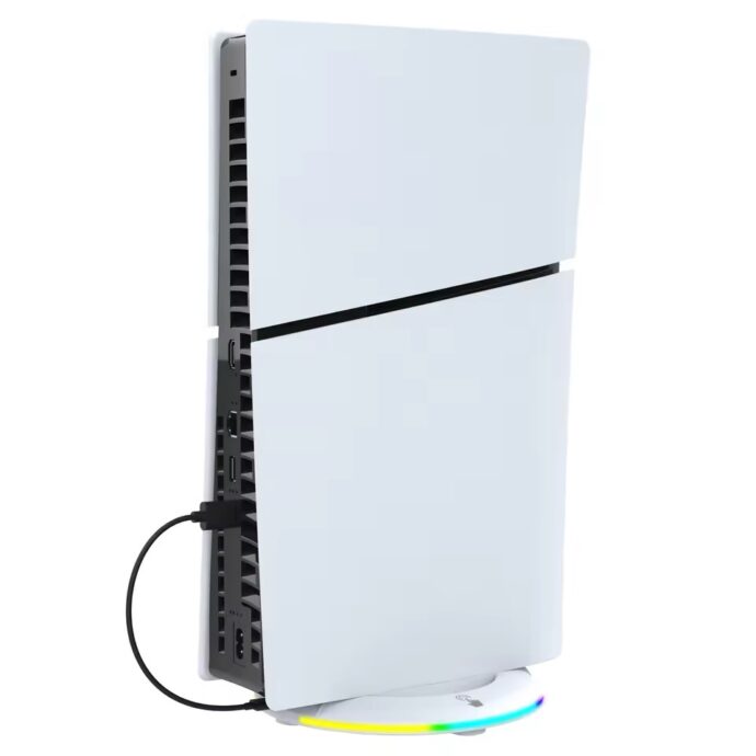 ⁦Support vertical IPEGA pour disque de console PS5 Slim et numérique avec 14 modes d'éclairage, support de base RGB⁩ - الصورة ⁦2⁩